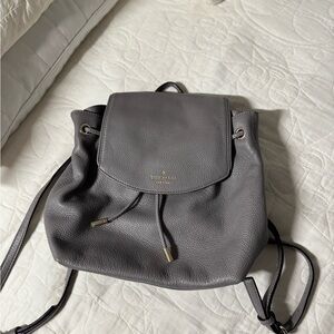 Gray Kate Spade small backpack